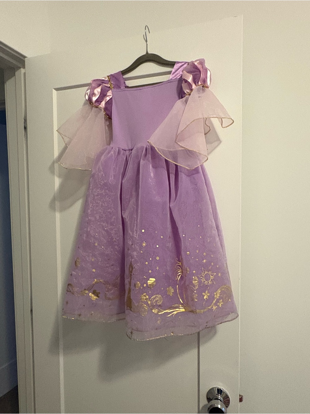 Disney Tangled Purple Princess Tulle Dress Kids Costume - Picture 2 of 3